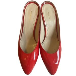Mansur Gavriel Patent Leather Mules